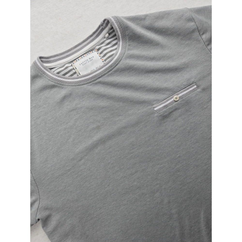 Cactus Man‎ Ricky Singh Gray Long Sleeve Crew Neck T-Shirt Mens Size M